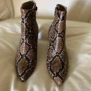 H&M Snakeskin booties